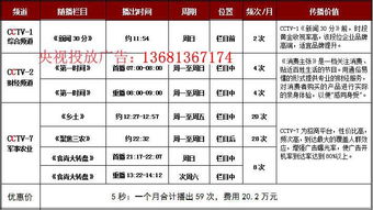 CCTV-1《新聞30分》5秒廣告價格及央視一套廣告代理服務解析